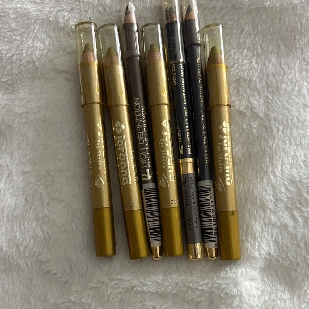 Dual-Ended Eye Pencil Set - Gold, Brown, Green